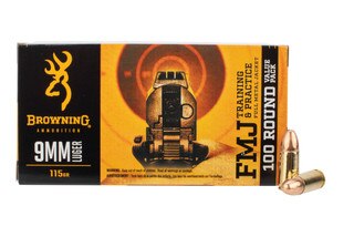 Browning 9mm 115gr Full Metal Jacket Ammo - Box of 100